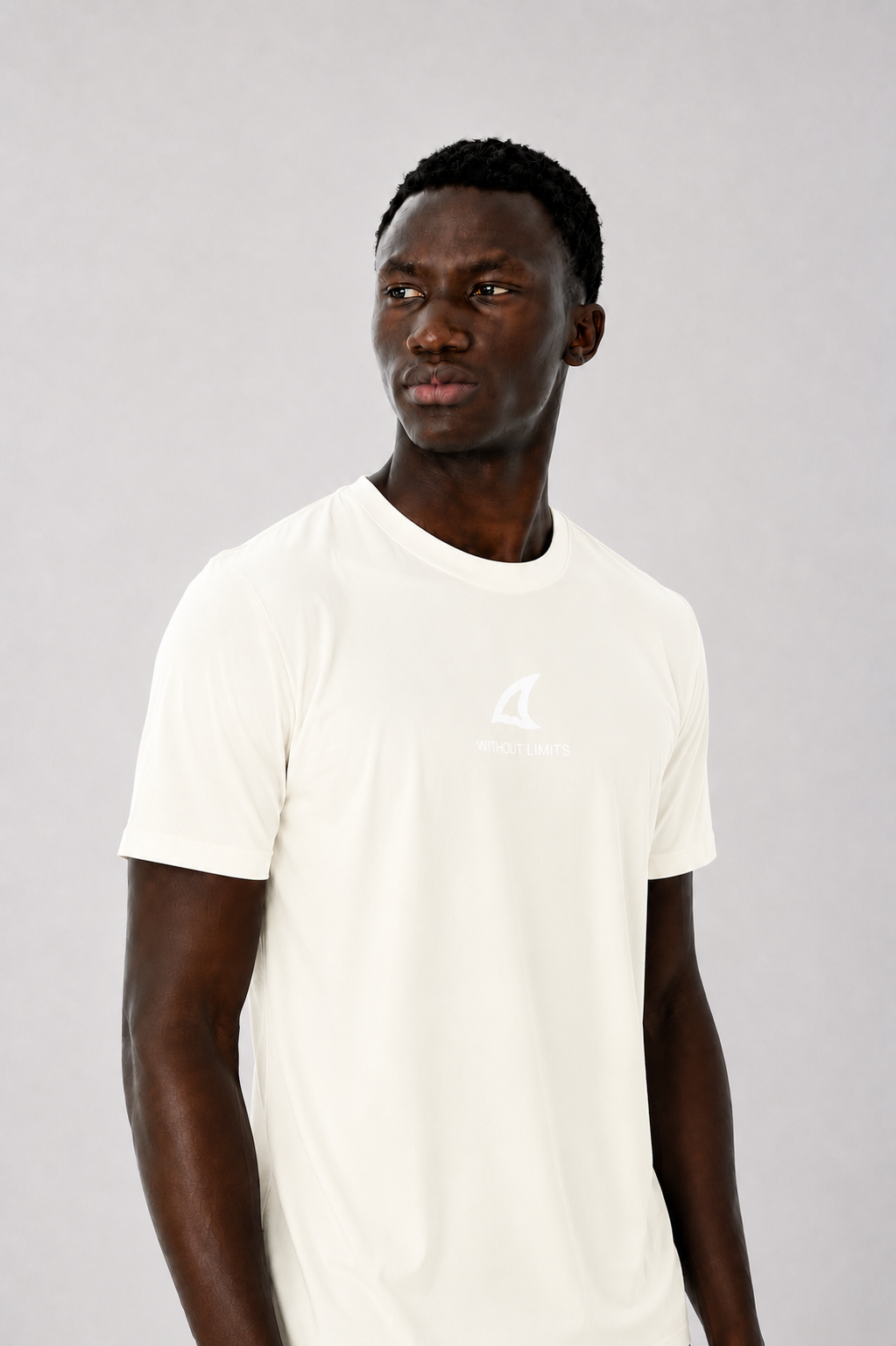 Camiseta deportiva de manga corta cuello redondo